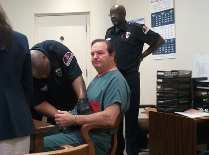 Bob Bashara is seen at his preliminary hearing. (WWJ Photo/Mike Campbell)