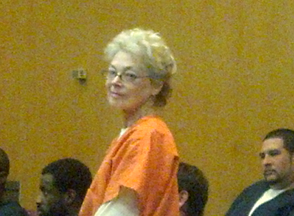 Sandra Layne is seen in court on Thursday. (credit: WWJ/Ron Dewey).