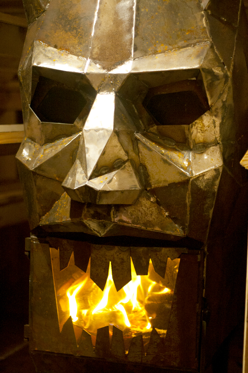The Sauna's stove. (Credit/North End Studios)