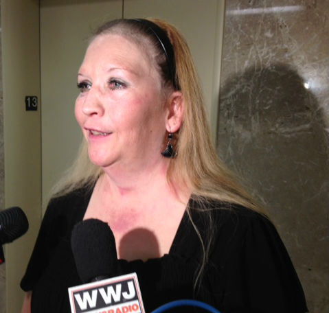 Sherry Griswald claims Marathon plant caused burns. (photo credit: WWJ Newsradio 950)