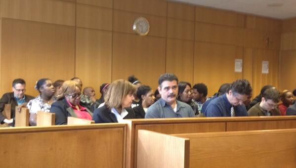 The courtroom audience is packed. (credit: Vickie Thomas/WWJ)
