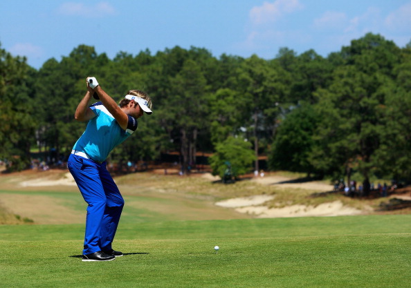 Victor Dubuisson during the final round of the 114th U.S. Open.  (credit: Andrew Redington/Getty Images)