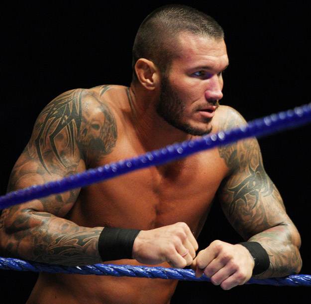 DURBAN, SOUTH AFRICA - JULY 08:  World Heavyweight Champion Randy Orton during the WWE Smackdown Live Tour at Westridge Park Tennis Stadium on July 08, 2011 in Durban, South Africa.