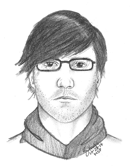 A compoiste image of a man who may have been seen with Chelsea Bruck. (credit: Monroe County Sheriff's Office)