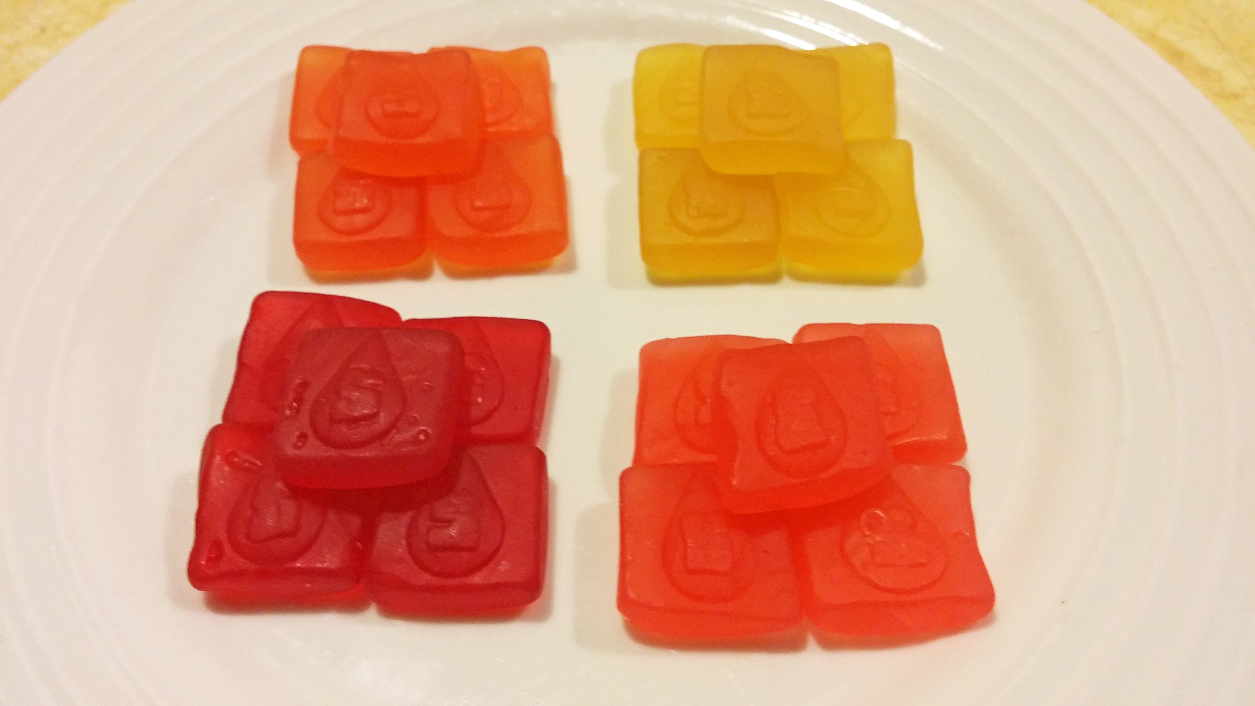 Original Flavors (clockwise from top left): Orange, Lemon, Strawberry and Cherry (Credit: CBSDetroit.com)