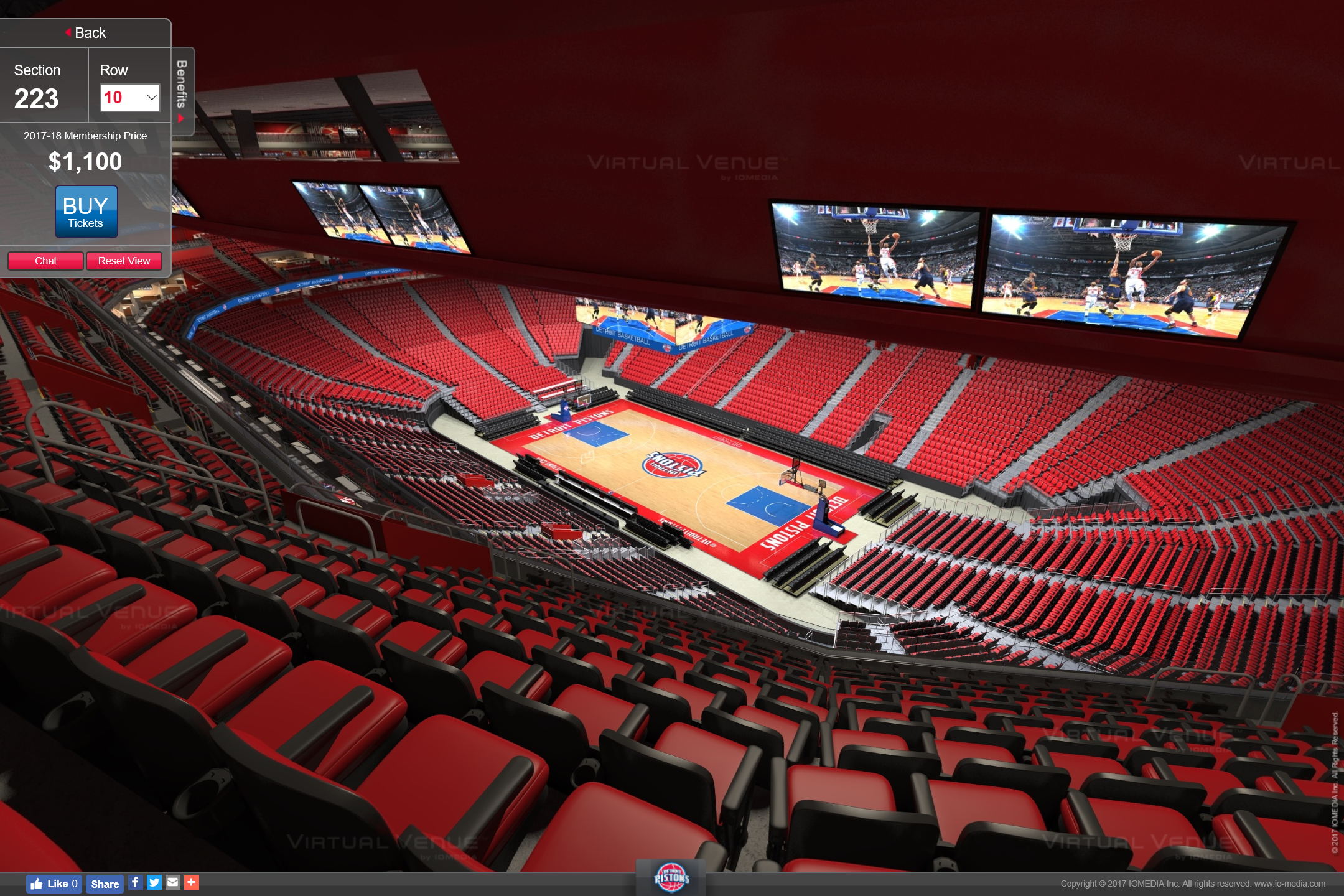 Little Caesars Arena Seating Chart Virtual