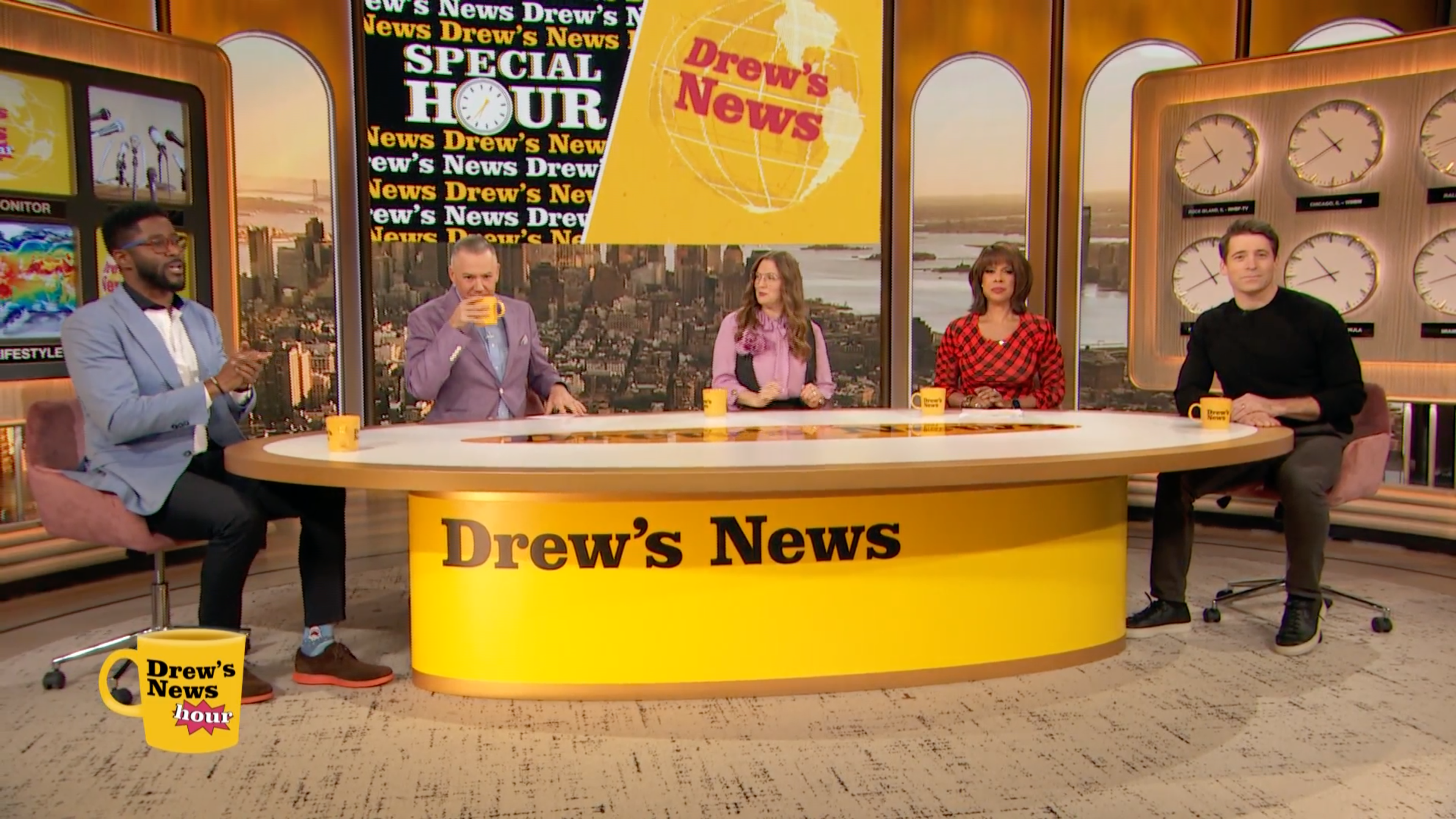 CBS Mornings Co-Hosts Gayle King, Tony Dokoupil, And Nate Burleson Will Join Drew Barrymore At The “Drew’s News” Desk