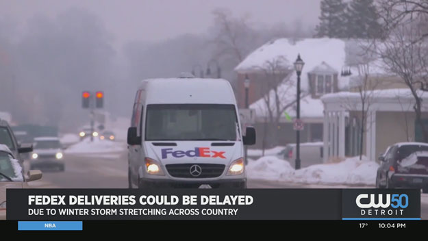 FedEx Expecting Delivery Delays Amid Winter Storm
